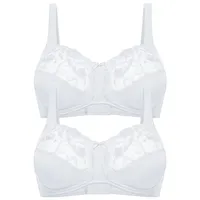 FELINA 2er Pack BH ohne Bügel in weiss weiss