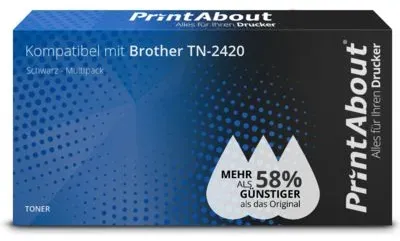 Extra hohe Kapazität Brother TN-2420 - 2x Schwarz - Hohe Kapazität - Multipack