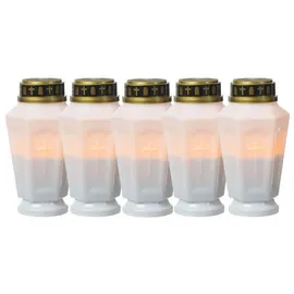 MARELIDA LED Grablicht 15,5 cm 5 St. orange