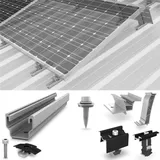 K2 Systems MultiRail Set S-Dome 6 auf Trapez Schrägdach/Flachdach S Aufständerung