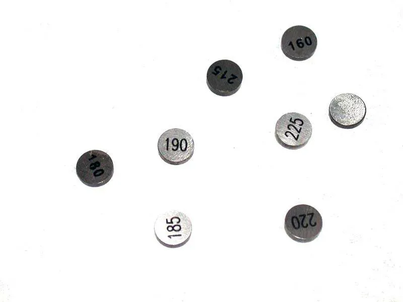 HOT CAMS Ventilpads Ø8,90x1,96mm - 5er Set, Größe 70 mm