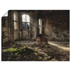 Artland Wandbild »Lost Place - für immer«, Gegenstandslos, (1 St.), als Leinwandbild, Poster in verschied. Größen Artland Farbe Bild(er): braun