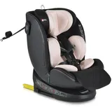 Cangaroo Kindersitz i-Size Castor (40-150cm) Gruppe 0/1/2/3 Isofix, Kopfschutz beige/rosa