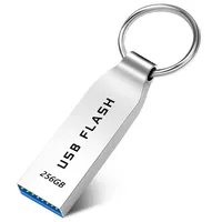 Roowike USB Stick 256GB Speicherstick USB 3.0 Wasserdichter USB-Sticks Metall Memory Stick Hohe Kapazität USB-Flash-Laufwerk 256GB mit Schlüsselring für PC, Tablet, Computer, Laptop