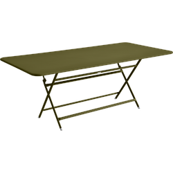 Fermob CARACTÈRE Tisch aus Stahlblech - Pesto - Aluminium/Aluminium - 90