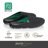 purosteps Hausschuhe Schwarz/Grün 43