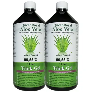 QueenRoyal Aloe Vera Trink Gel 99.55% pur 2 Liter Sparpack. 30256 G