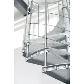 Minka Spindeltreppe Spino 120 cm Durchmesser 305,5 cm Zink