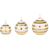 Kähler Christbaumkugeln 3er Pack Omaggio Gold, 3 Stck.