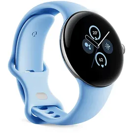 Google Pixel Watch 2 LTE polished silver Sportarmband bay