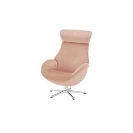 Sofa.de Fernsehsessel Globe Mikrofaser 79 x 111 x 84 cm Rosa/Pink drehbar
