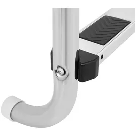 Uniprodo 4 Stufen Poolleiter 60,5 x 69,5 x 183 cm