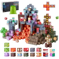 Vevor Magnetische Bausteine, 100-teiliges Dark Castle-Set, Magnetblöcke, STEM Montessori-Spielzeug