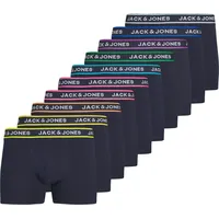 JACK & JONES Herren Boxershorts, 10er Pack JACLIME SOLID TRUNKS 10P