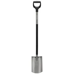 FISKARS Spaten »Ergo+«, Arbeitsbreite: 19,3 cm, Material Werkzeug: Borstahl - schwarz | grau