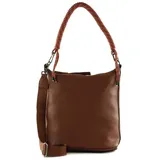 FredsBruder Nea Schultertasche Leder Brown/Gold