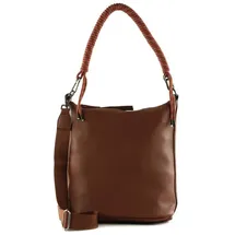 FredsBruder Nea Schultertasche Leder Brown/Gold