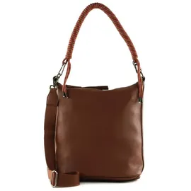 FredsBruder Nea Schultertasche Leder Brown/Gold