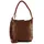 FredsBruder Nea Schultertasche Leder Brown/Gold