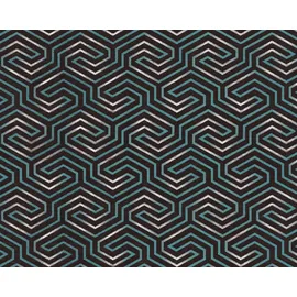 EDEM 84114BR95 Grafik Tapete 1,06 m x 10,05 m 10,65 m2 Anthrazit/Grün