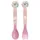 Stor Kinderbesteck Einhorn Kinderbesteck Löffel und Gabel für Kinder (2-tlg), 1 Personen rosa