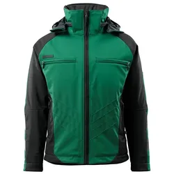 Softshelljacke "DARMSTADT" Unique - XXL - grün/schwarz