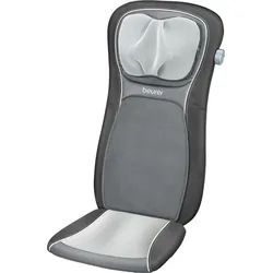 Shiatsu-Massagesitzauflage BEURER "MG 260 für wohltuende Massagen von Nacken und Rücken", schwarz, Massagegeräte, Mesh, Velours, Mit Licht- und Wärmefunktion, 3 Massageprogramme, mit Timerfunktion