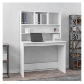 vidaXL Schreibtisch mit Regal Weiß 102x45x148 cm Holzwerkstoff