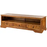 Massivmoebel24 Oxford Lowboard 175x50x53 cm Honig Massivholz