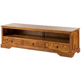 Massivmoebel24 Oxford Lowboard 175x50x53 cm Honig Massivholz