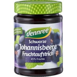 dennree Fruchtaufstrich Schwarze Johannisbeere bio