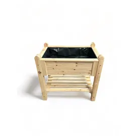 Promadino Hochbeet 90 x 60 x 84,5 cm natur