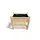 Promadino Hochbeet 90 x 60 x 84,5 cm natur