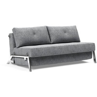 INNOVATION LIVING Schlafsofa Cubed Chrom Stoff Grau Granit 160 cm