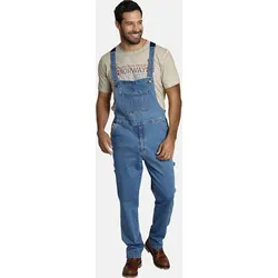 Latzjeans JAN VANDERSTORM "Latzhose KEARON", Damen, Gr. 72, N-Gr, blau, Obermaterial: 98% Baumwolle CO. 2% Elasthan EL., Hosen