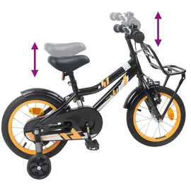 vidaXL Kinderfahrrad 12 Zoll orange/schwarz