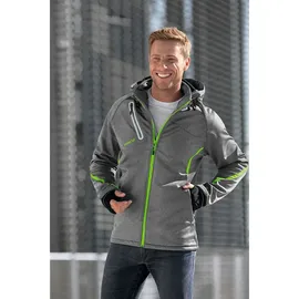 Erima Softshelljacke Funktion grey melange/green gecko S