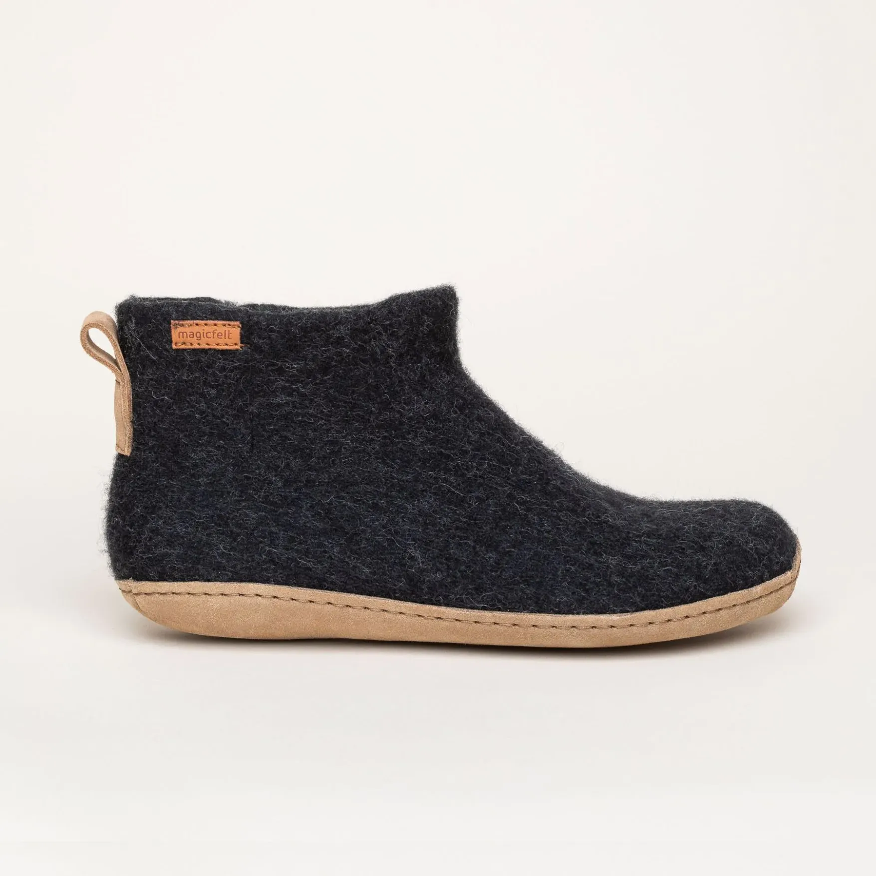 Magicfelt EO 730 Filzstiefel | Damen Filz-Hausschuh | Farbe Charcoal | Pantoffel in Größe 36 - natural white - 36