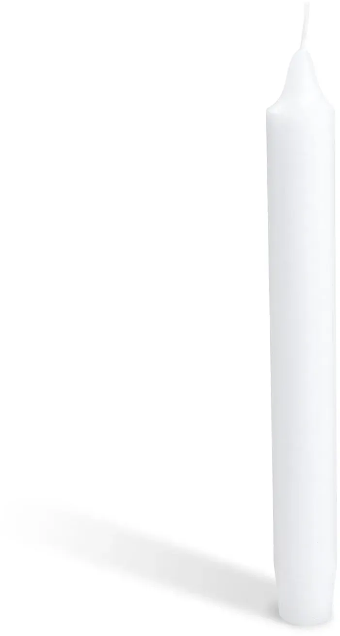 Tafelkerzen 200 mm 8 Stunden Brenndauer weiß, 160 Stk.