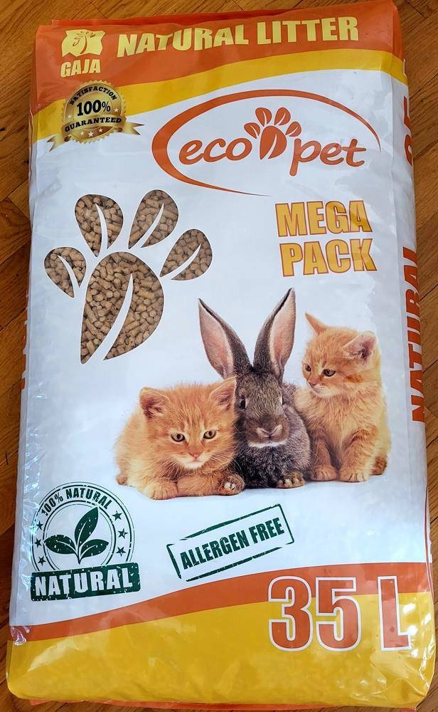 Gaja Eco-Pet Katzenstreu und Einstreu aus Holz für Kleintiere 35L (Rabatt für Stammkunden 3%)