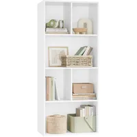 Woltu Bücherregal Aktenregal 50 x 121 x 29 cm Weiß