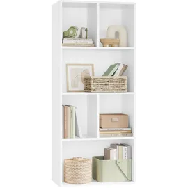 Woltu Bücherregal Aktenregal 50 x 121 x 29 cm Weiß