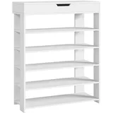 [en.casa] Boppeelo 94 x 75 x 30 cm 5 Ablagen / Weiß