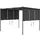 vidaXL Gartenpavillon mit Seitenvorhang 3 x 3 m anthrazit