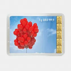 Goldbarren 5g Elefant/Happy Birthday (Flip)