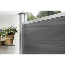 OSMO Sichtschutzmatte Aluminium 180 x 178 cm Greystone