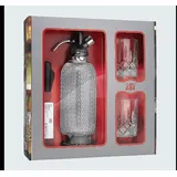 iSi Wassersprudler Classic silber + 10 Soda Kapseln + 2 Gläser