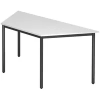 Bümö Besprechungstisch, Weiß, Schwarz, Nachbildung, 160x72x69 cm, FSC Mix,