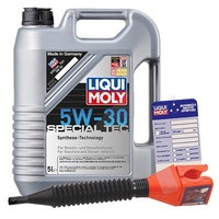 Liqui Moly 5 L Special Tec 5W-30 + Ölwechsel-Anhänger