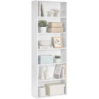 VASAGLE Bücherregal 60 x 24 x 178,5 cm Weiß